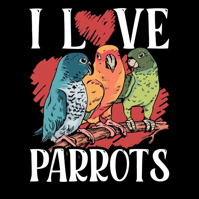 J’aime les perroquets animal de compagnie perroquet mignon