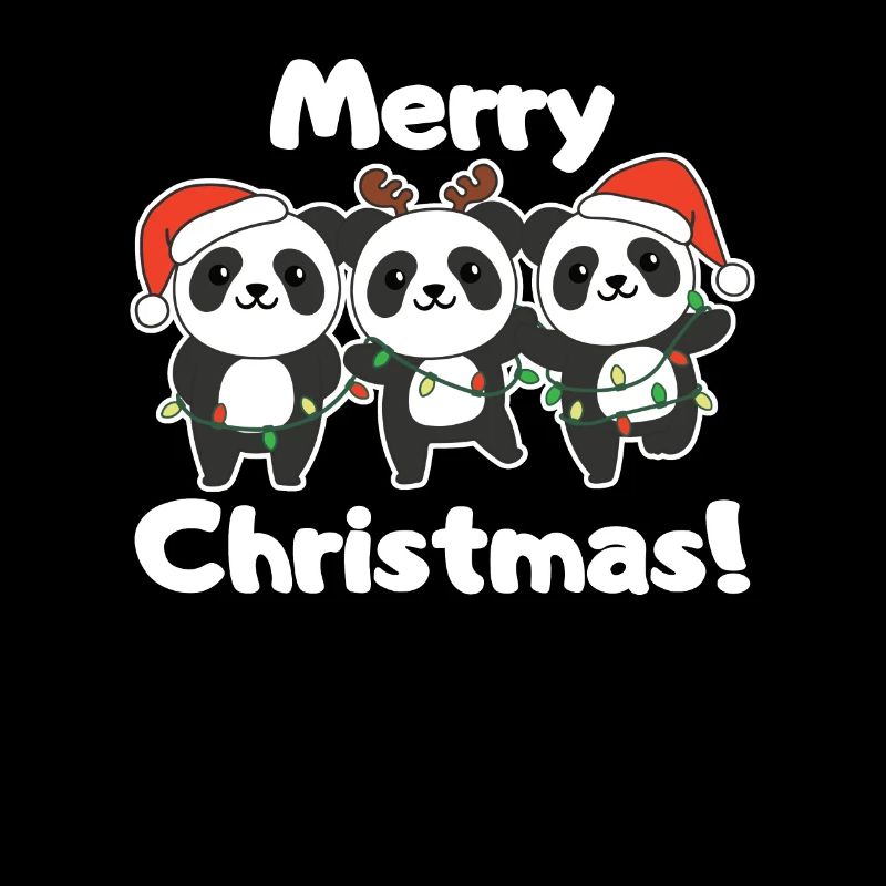 Panda Noël Animaux Pandas Joyeux Noël