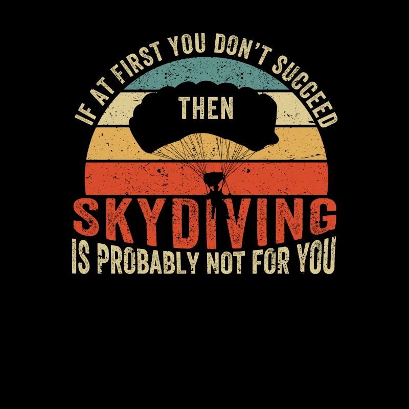 Funny Skydiving Jump Fallschirmspringer Wenn Sie