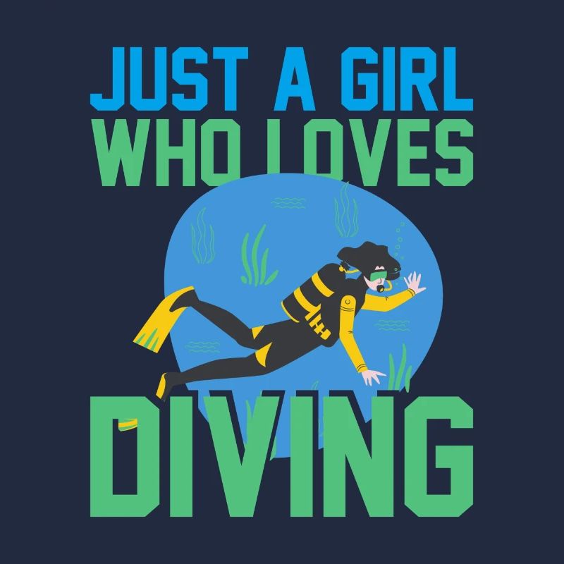 NUR EIN MÄDCHEN, DAS DAS TAUCHEN LIEBT