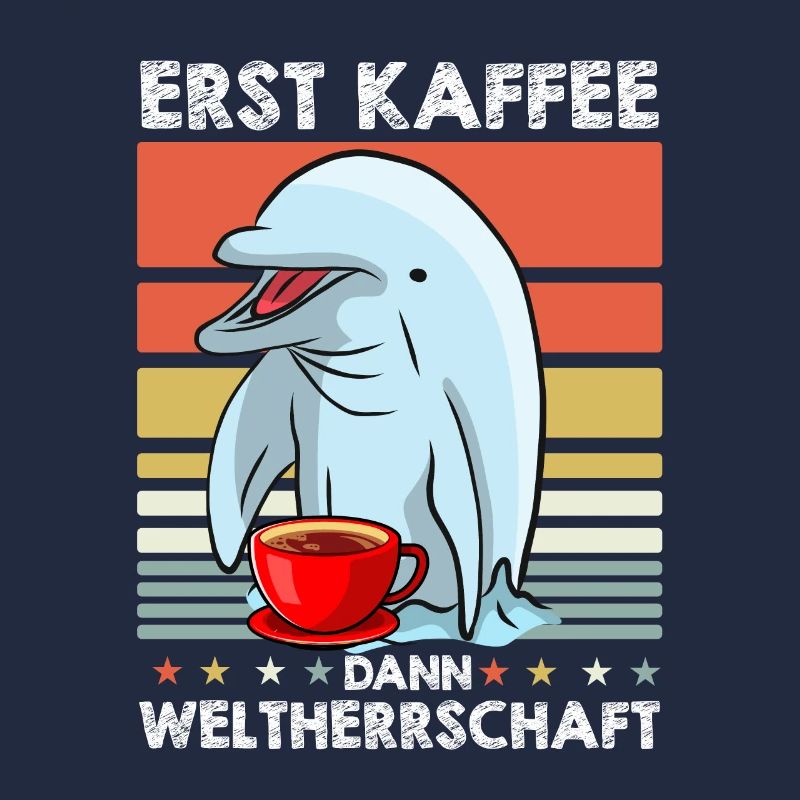 Delfin Delphin Sonnenbrille Kaffee