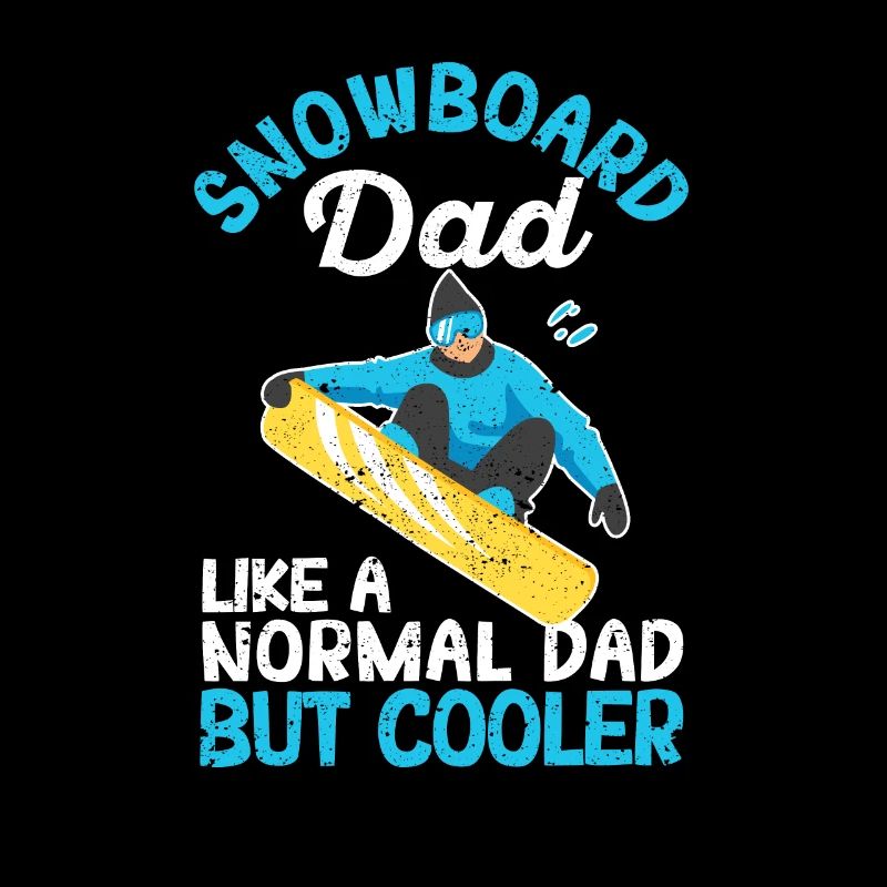 Lustige Snowboarding Daddy Snowboarder Väter Snow