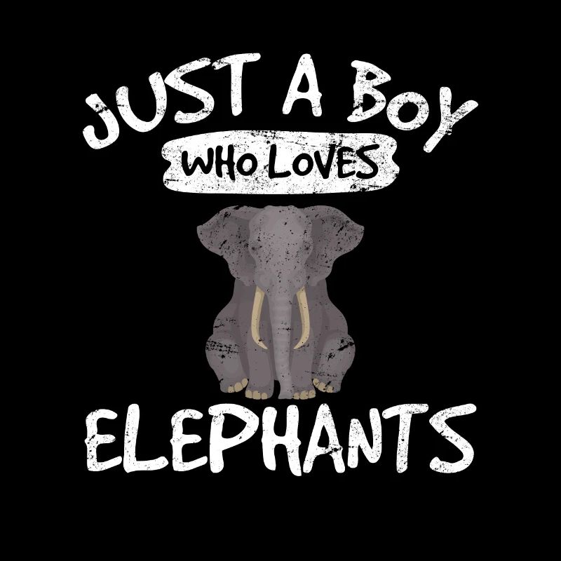 Juste un garçon qui aime les éléphants drôle d’amour d’éléphant
