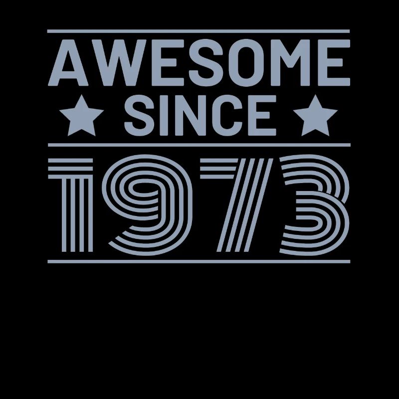 Awesome seit 1973 Geburtstag Sprüche Retro