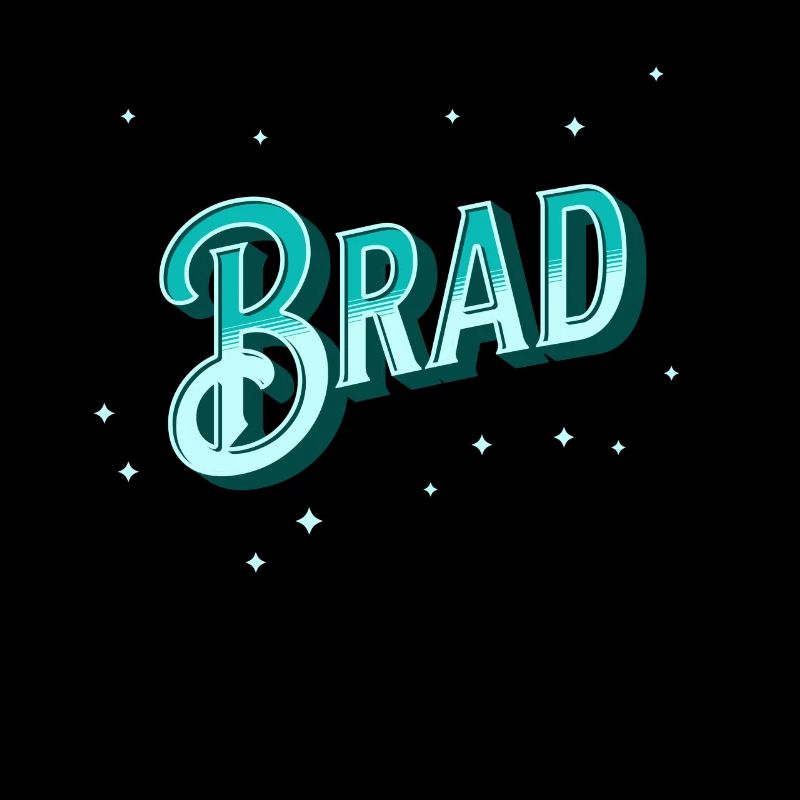 Brad Namen personalisiert