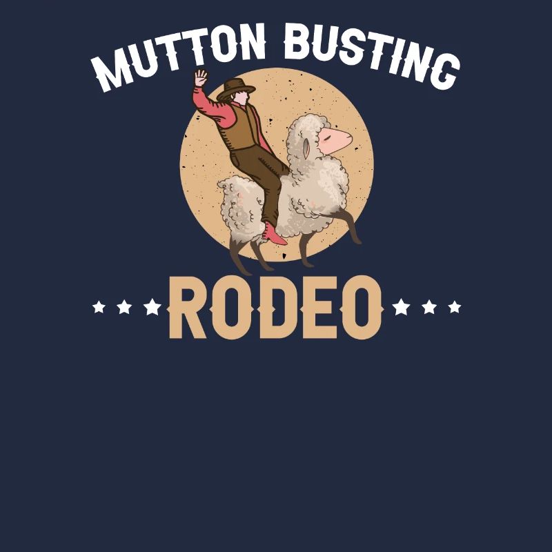 Mutton Busting Rodeo Western Schafs Reiter