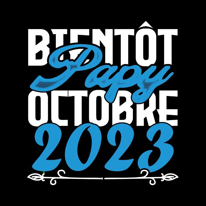 Cadeau Annonce grossesse bientôt Papy Octobre 2023