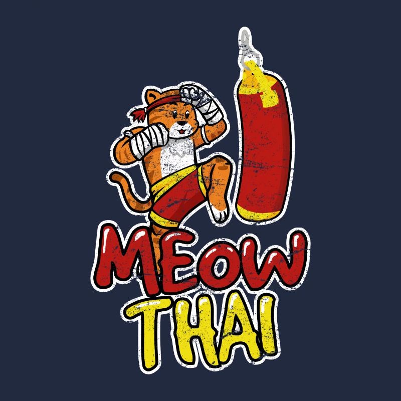 Muay Thai Cat Meow Thai Muay Thai Fighter Kickboxi