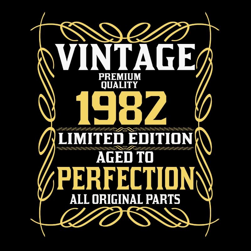 1982 Vintage Anniversaire Rétro Cadeau