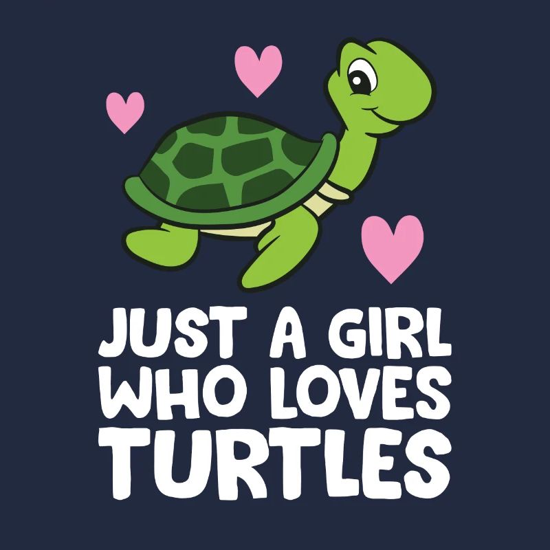 Nur ein Mädchen, das Schildkröten liebt