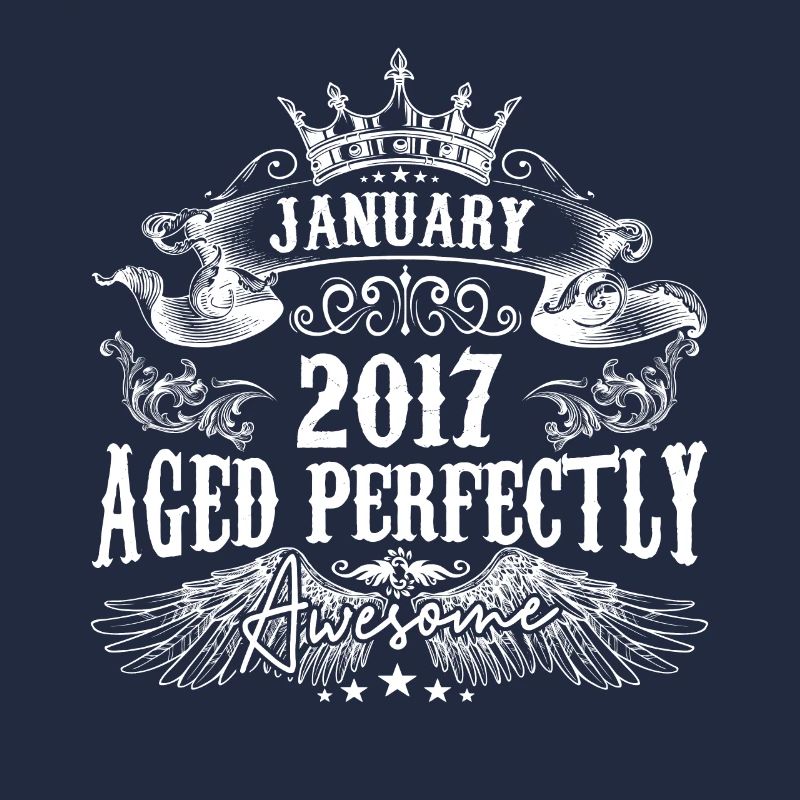 | 2017 Januar 2017 Geburtstag Perfekt gealtert