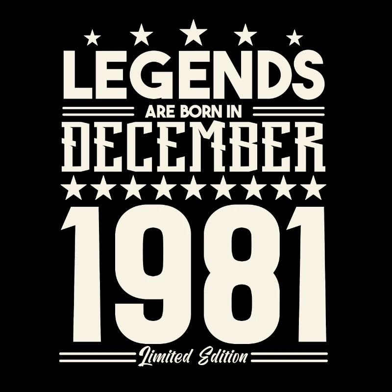 Legenden werden im Dezember 1981 geboren.Geschenkjubiläum