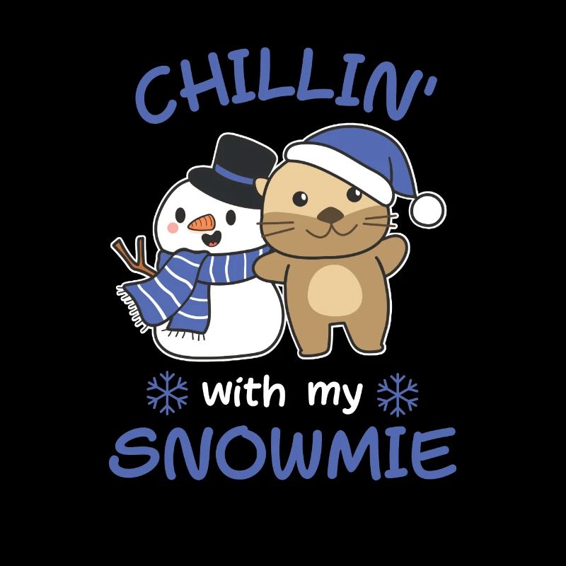 Otter Chillin avec mon schneemann snowmie