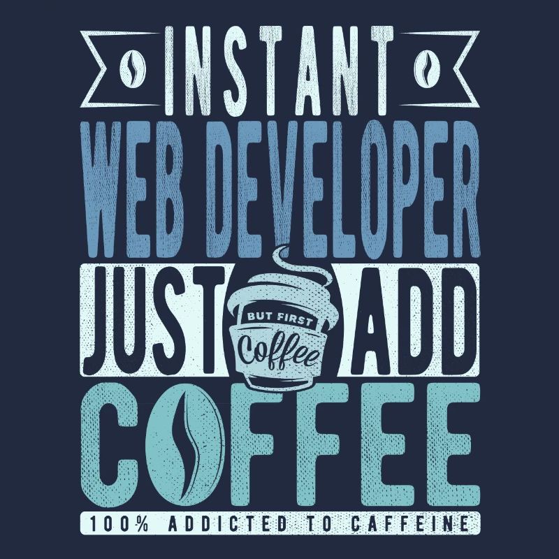 Web-entwickler Kaffee Spruch