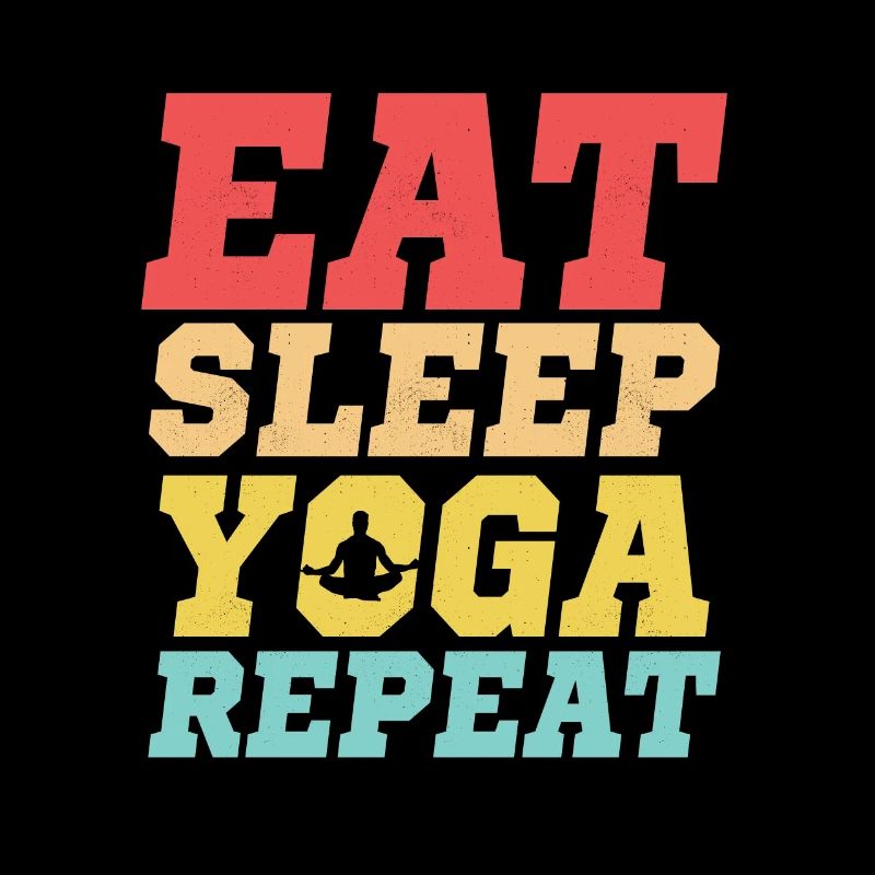 Manger Sommeil Yoga Répéter Intructor Enseignant