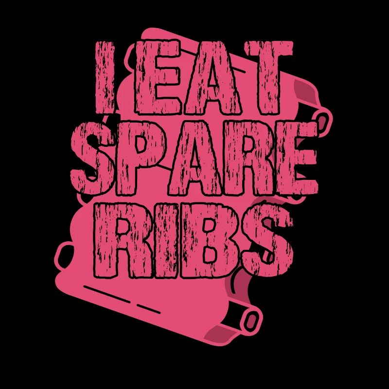 I eat spare ribs