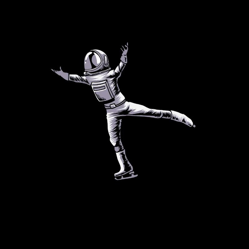 Eiskunstlauf Eiskunstläuferin Astronaut