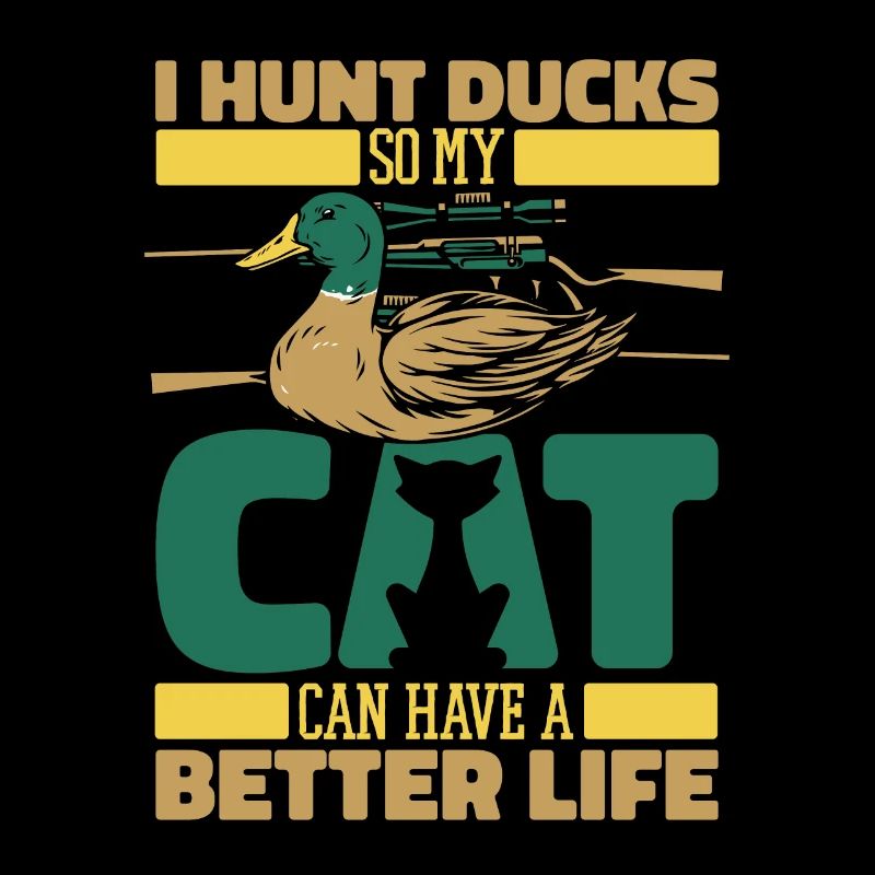 Chasse au canard Chat chasseur de canard