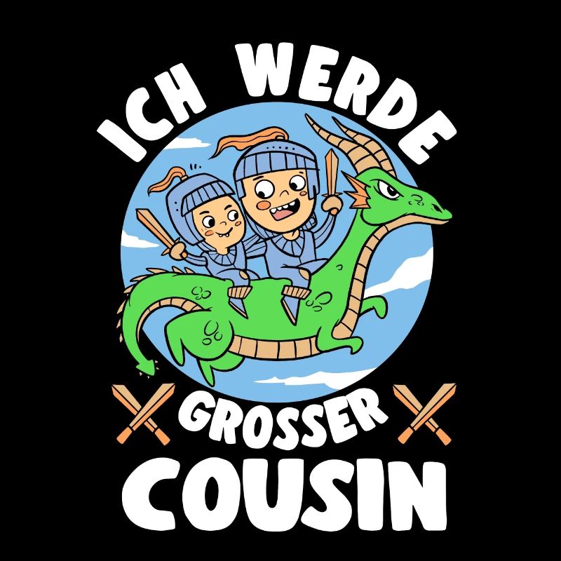 Großer Cousin Baggerfahrer Verkündung Geschwister