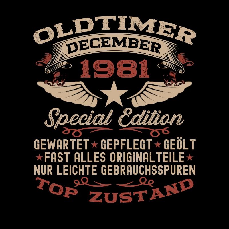 Oldtimer Dezember 1981 41. Geburtstag Geschenk