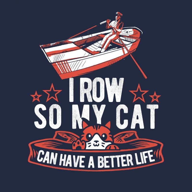 Rowing Rower Cat