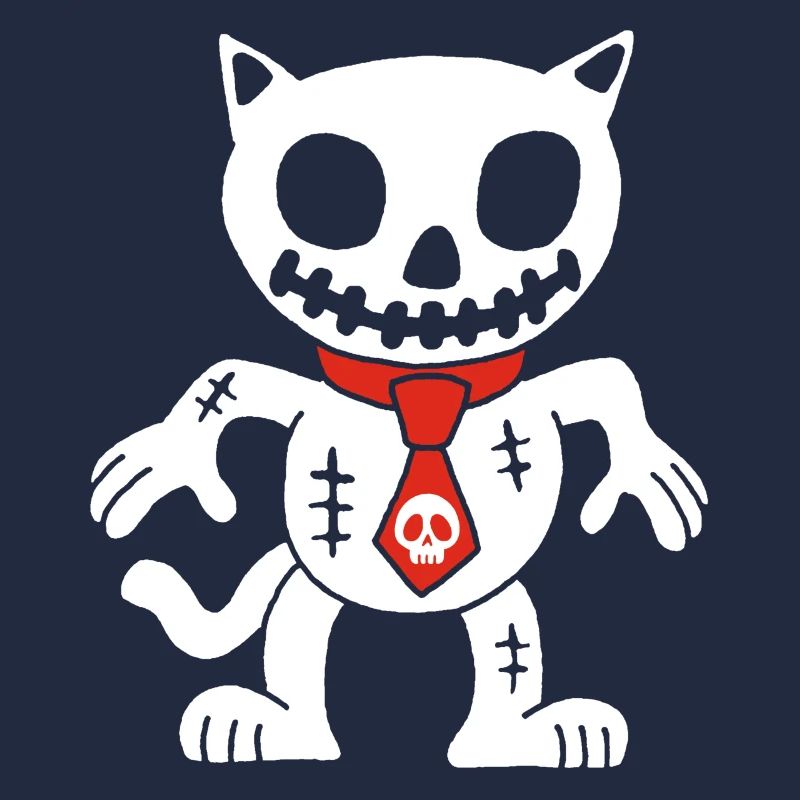 Weiße Katze Voodoo Puppe
