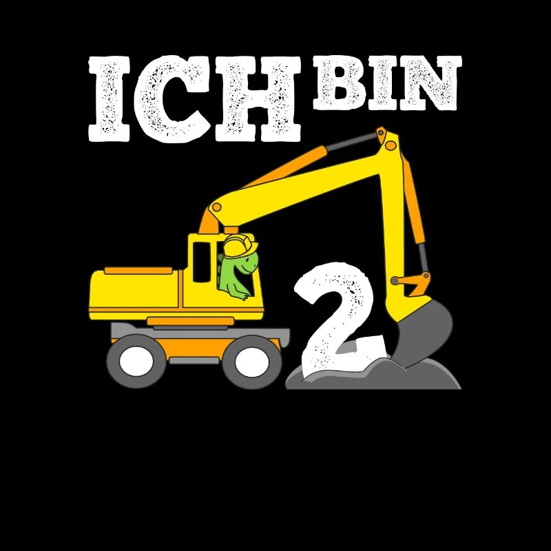 2 Jahre Jungen Geburtstagsgeschenk Dino & Bagger
