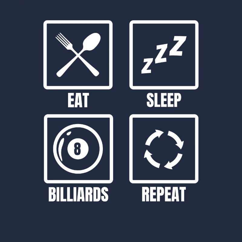 Manger Sleep Billard Répéter