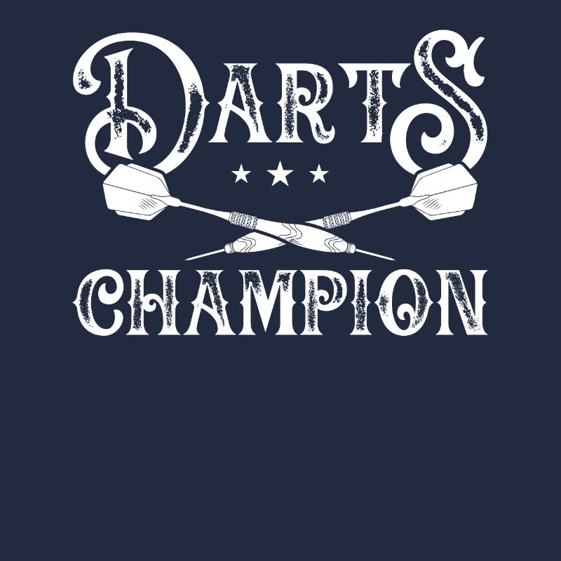 Champion de fléchettes avec étoiles