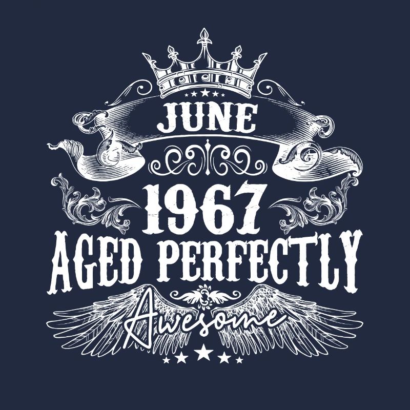 1967| Juni 1967 Geburtstag Perfekt gealtert