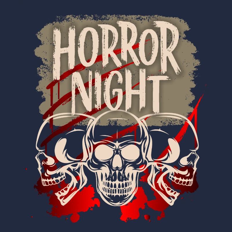 Horror Night, dire avec le crâne et le sang