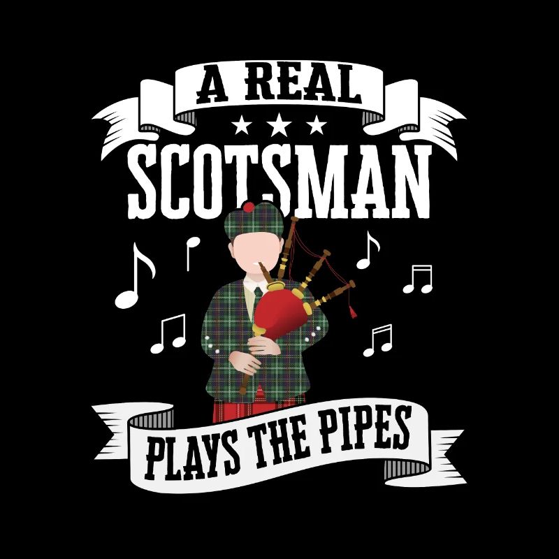 Un vrai Écossais joue de la cornemuse Pipes