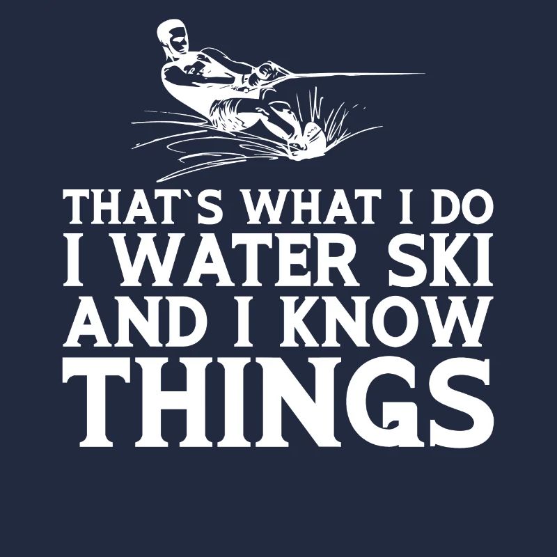 C’est ce que je fais Je fais du ski nautique