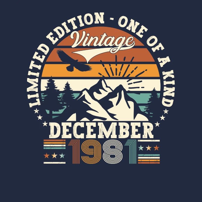 December Born 1981 41st birthday gift
