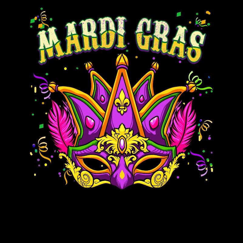 Coole Mardi Gras Maske - Mardi Gras