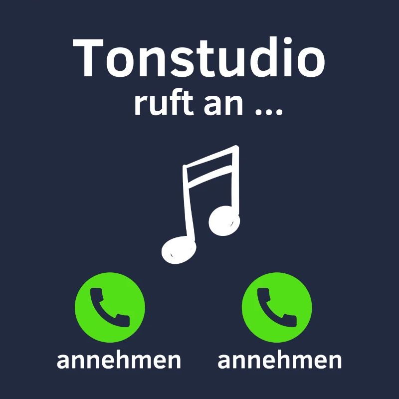 Tonstudio ruft an - annehmen oder annehmen?