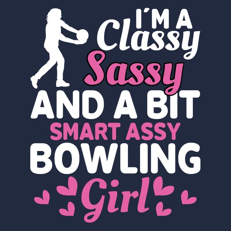 Ich Bin Ein Elegantes Freches Bowling Mädchen