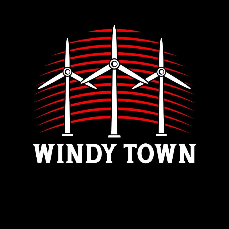 Wind Turbine Tech Windy Town Windmill Green Energy