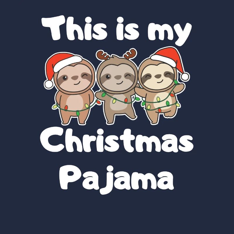 Faultier Weihnachts Schlafanzug