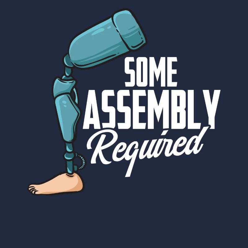 Some mounting required leg prosthesis