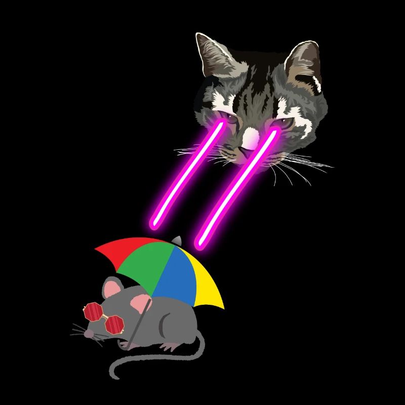 Cat With Laser Eyes