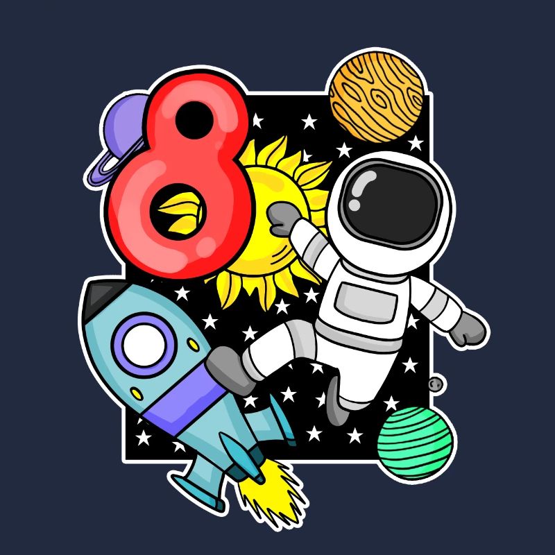 8e anniversaire - 8 ans Jeune astronaute