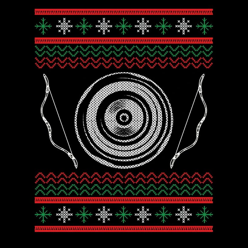 Cible de tir à l’arc à Noël