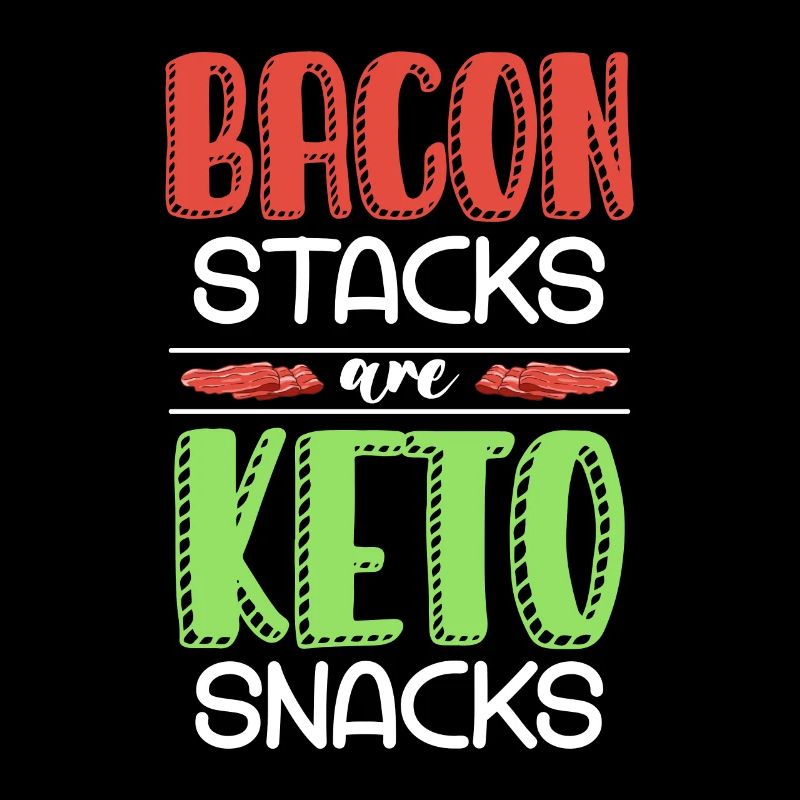 Les piles de bacon de régime cétogène sont des aliments sains céto