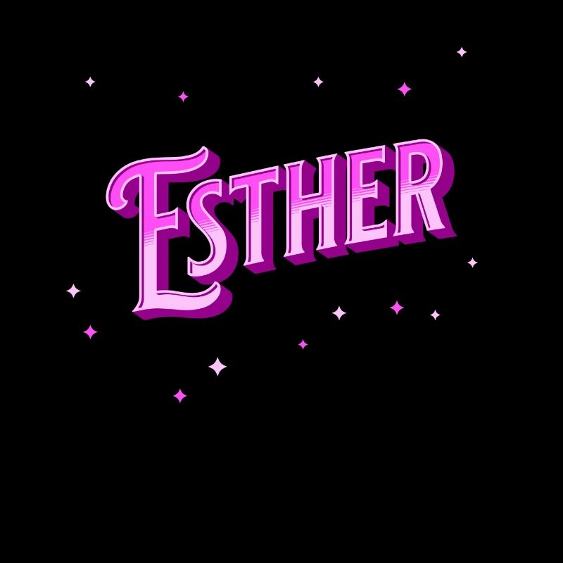 Esther's name personalized
