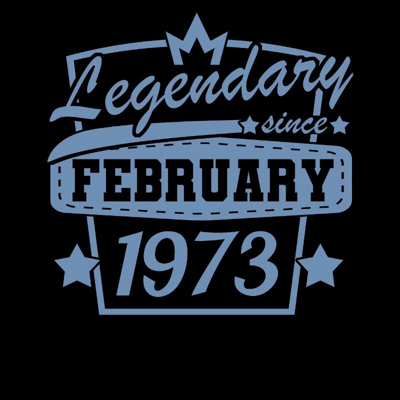 Februar 1973 Retro Geburtstag