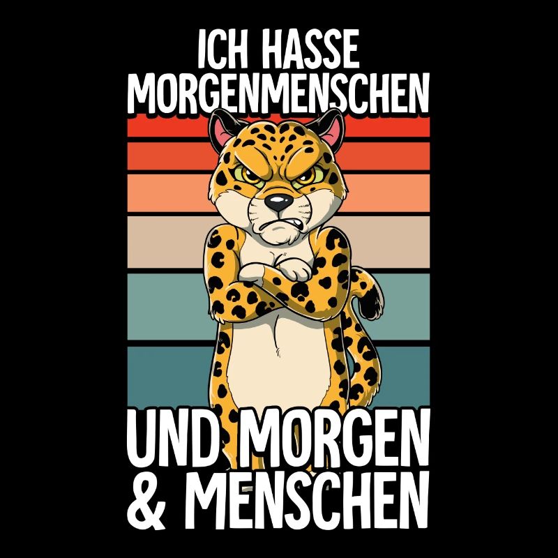 Ich Hasse Morgenmenschen Leopard