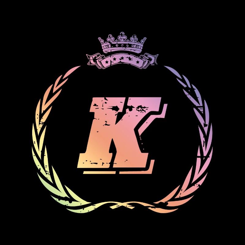 K Buchstabe Kranz