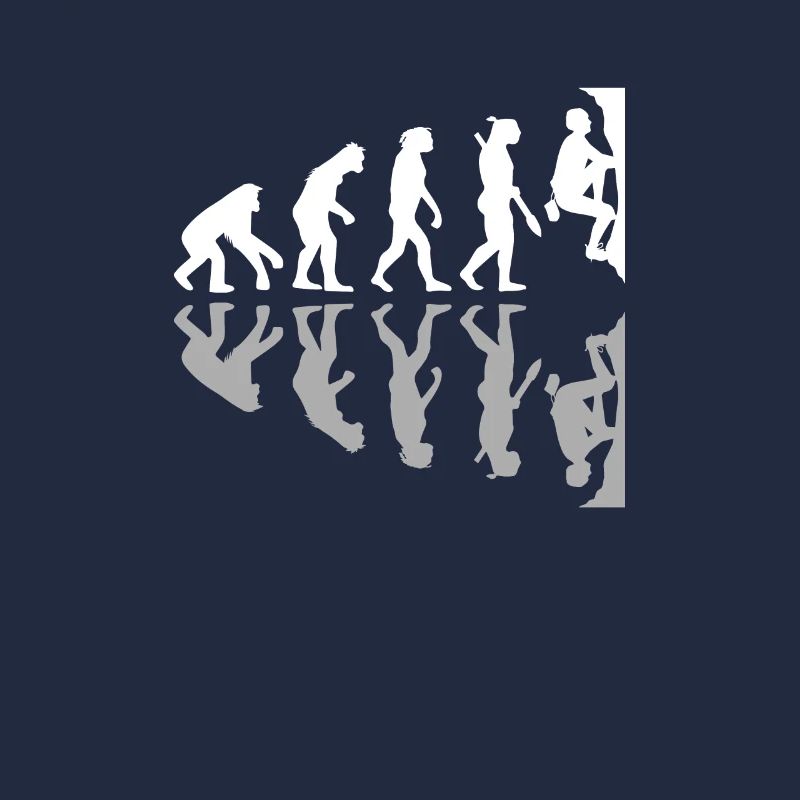 Human Evolution Funny Bouldering Climber Boulder