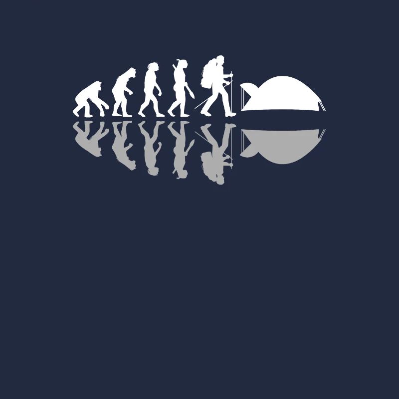 Human Evolution Drôle Camping Camper Aventure